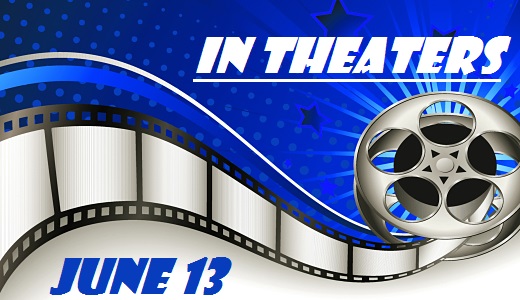 Background with Film Reel - In Theaters - June 13